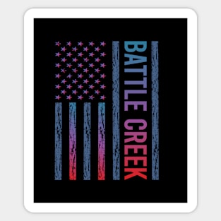 Blue Red Flag - Battle Creek Sticker